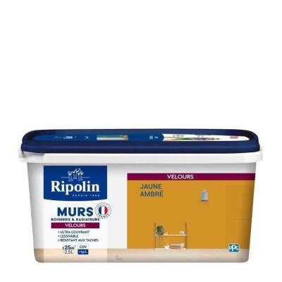 Peinture Velours Jaune Ambre pour Murs, Boiseries et Radiateurs