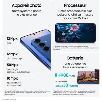 SAMSUNG Galaxy S25 Plus 512 Go Bleu nuit: Réparable et durable