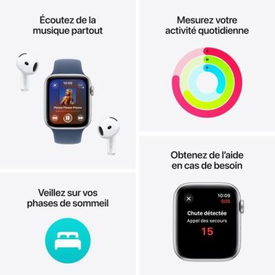 Apple Watch SE GPS + Cellular 40mm Midnight Aluminium - Bracelet Midnight Sport Band