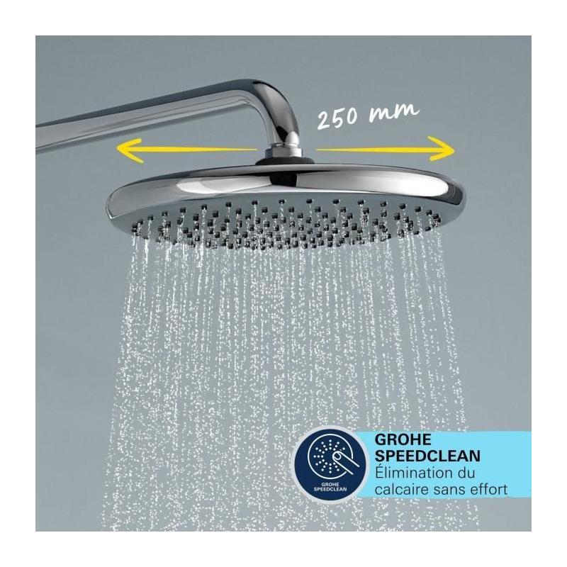 Colonne de douche GROHE Vitalio Start System 250 - Économie d'eau / Chromé