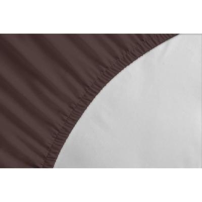 Drap-housse Marron 160x200+35 cm - Plus responsable