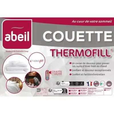 Couette chaude 400gr/m² Thermofill 200 x 200 cm Couette chaude 400gr/m² Thermofill 200 x 200 cm