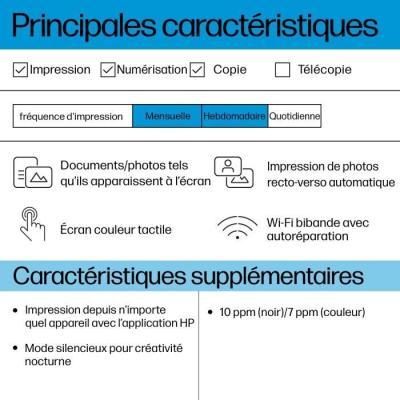 Imprimante tout-en-un HP Envy 6122e Jet d'encre - Couleur - Copie Scan - HP+