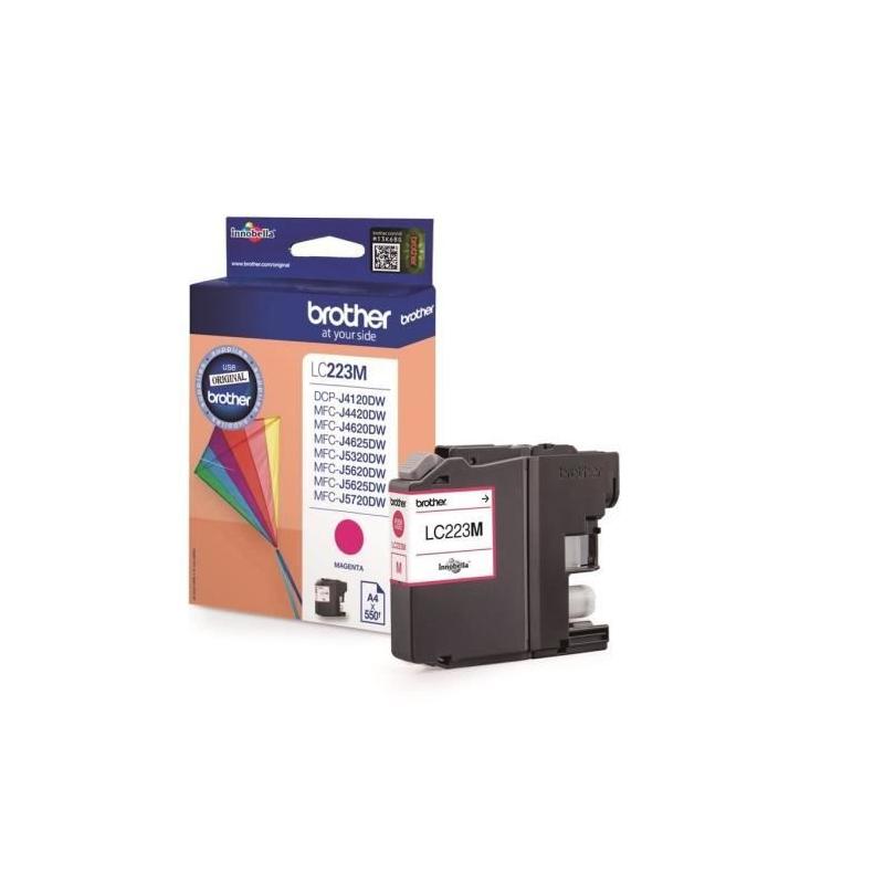 Cartouche d'encre Magenta Brother LC223M - Dimensions compactes