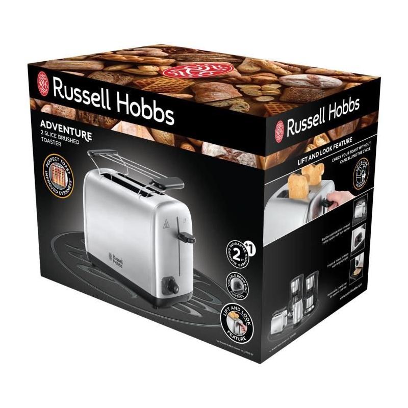 Grille-pain RUSSELL HOBBS Adventure - Contrôle brunissage & chauffe viennoiserie