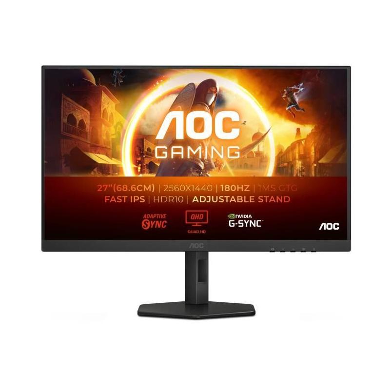 Écran PC AOC Q27G4XF 27'' QHD IPS 180Hz Noir - Réglable en hauteur