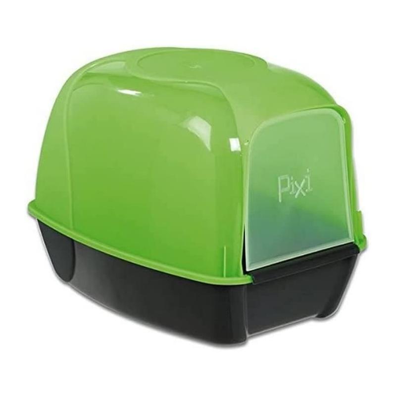 Maison de toilette arrondie pour chat - Design compact - 53 x 41 x 27,5 cm