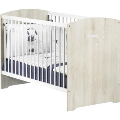 Chambre bébé complète - Lit 120x60, commode et armoire - BABY PRICE - SMILE - Hetre cendré