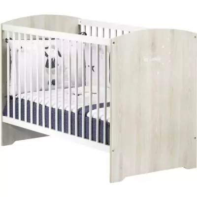 Chambre bébé complète - Lit 120x60, commode et armoire - BABY PRICE - SMILE - Hetre cendré Chambre bébé complète - Lit 120x60, commode et armoire - BABY PRICE - SMILE - Hetre cendré