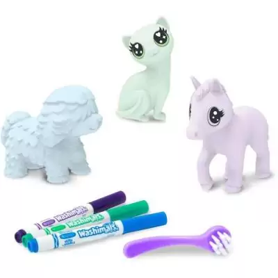 Coffret créatif Washimals Crayola - 3 animaux pastel - 3 ans et plus