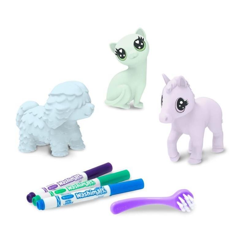 Coffret créatif Washimals Crayola - 3 animaux pastel - 3 ans et plus