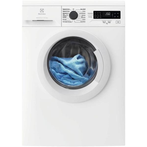 Lave-linge hublot ELECTROLUX EWF0812A4 - 8 kg - Eco Inverter - L60cm - 1200 trs/min - Classe A - Dépotable - Blanc
