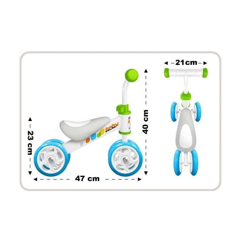 Draisienne Baby Walker Skids Control - Confort et sécurité - Vert