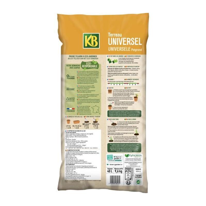 Terreau universel UAB 40L - Prêt à l'emploi pour tous vos plantes ?