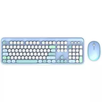 Pack Clavier + Souris MOBILITY LAB - Pure Color Bleu - Ergonomique & Discret