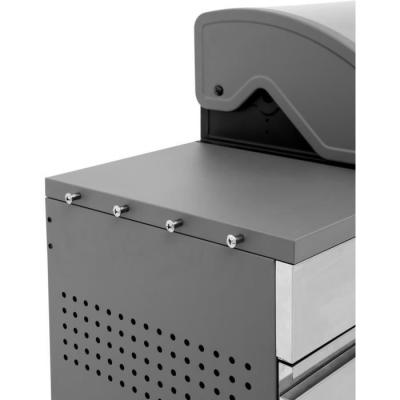 Barbecue à gaz - COOKING BOX - BRISBANE - Inox - 142 X 57 X 112 cm - Gris