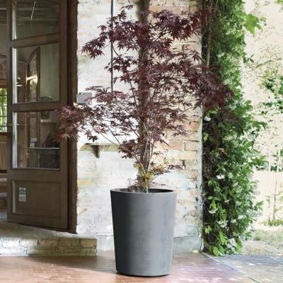Pot de fleur DEROMA Millennium R Ashgrey - Réservoir d'eau - 53 cm