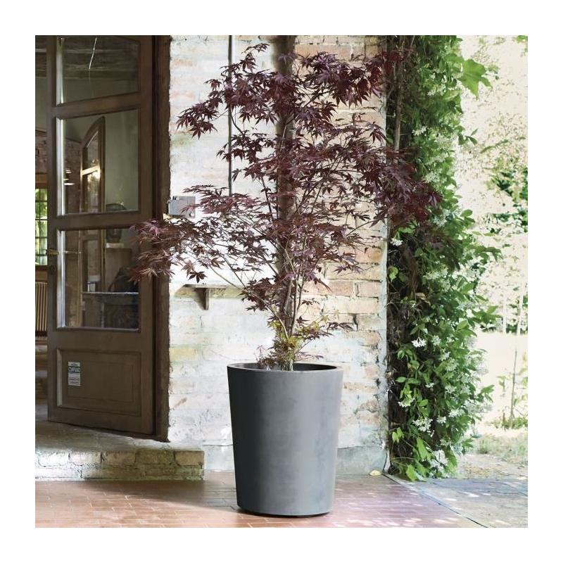 Pot de fleur DEROMA Millennium R Ashgrey - Réservoir d'eau - 53 cm