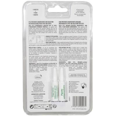 Pipettes Antiparasitaire Bio pour Chats - VETOCANIS