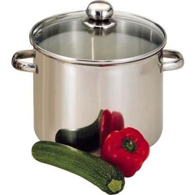 Faitout Baumalu Traiteur Inox + Couvercle Verre 24 cm