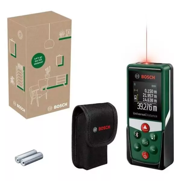 Bosch Télémetre laser UniversalDistance 50C (mesure précise de distances jusqu'a 50 m, connectivité Bluetooth)
