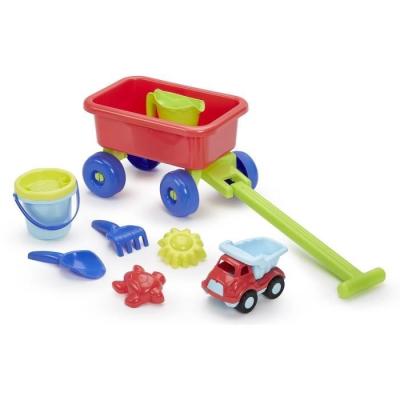 Chariot plage garni ECOIFFIER - Jouet de plage responsable