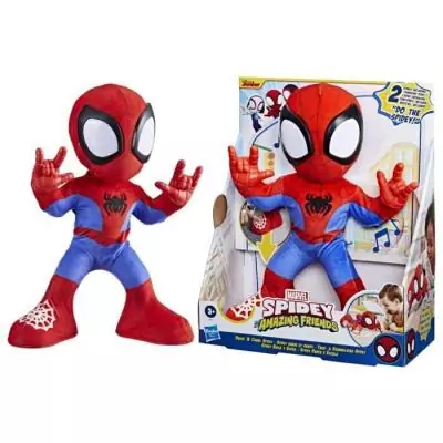 Spidey danse et rampe, peluche interactive avec musique et sons