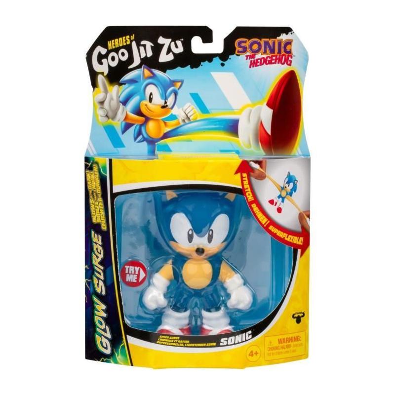 Figurine lumineuse Sonic Glow Surge 13cm - Héros Goo Jit Zu - Extensible