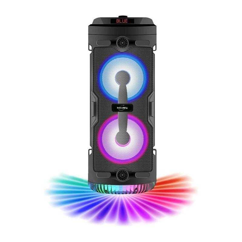 Enceinte Bluetooth 400W avec Karaoké et Lumières LED
