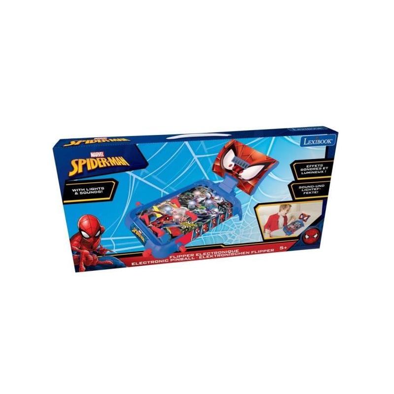 Flipper Électronique Spider-Man - Effets lumineux et sonores | LEXIBOOK