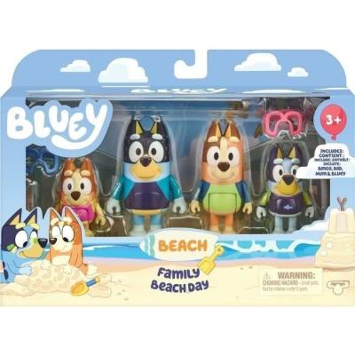 Figurines Bluey La famille à la Plage - Univers miniature - 3 ans Figurines Bluey La famille à la Plage - Univers miniature - 3 ans