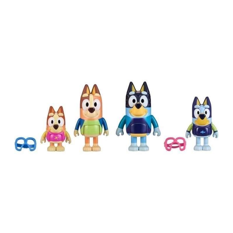 Figurines Bluey La famille à la Plage - Univers miniature - 3 ans