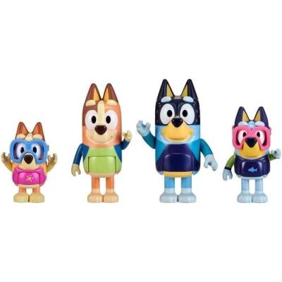 Figurines Bluey La famille à la Plage - Univers miniature - 3 ans Figurines Bluey La famille à la Plage - Univers miniature - 3 ans