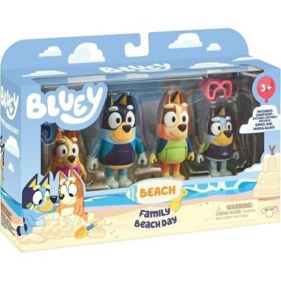 Figurines Bluey La famille à la Plage - Univers miniature - 3 ans Figurines Bluey La famille à la Plage - Univers miniature - 3 ans