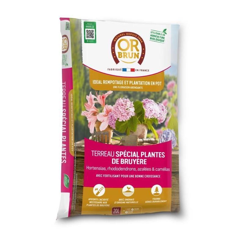 Terreau spécial plantes de bruyère - OR BRUN - 20 L