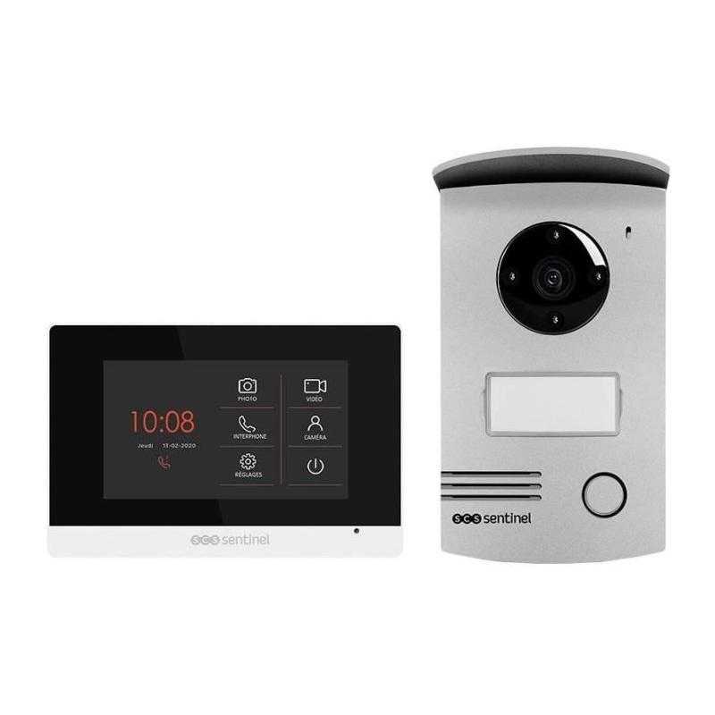 Interphone vidéo filaire SCS SENTINEL VisioDoor 4.3+ - Moniteur tactile 4,3" et vision nocturne