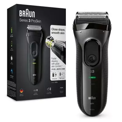 Braun Series 3 3020 Rasoir à grille Tondeuse Noir