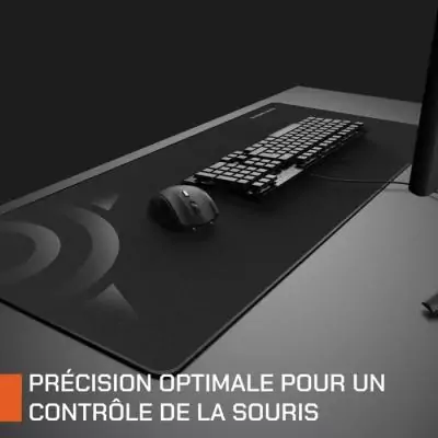 Tapis de souris XL - NOVA GAMING - Apollon - Noir Tapis de souris XL - NOVA GAMING - Apollon - Noir