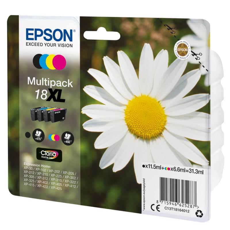 Epson Daisy Multipack "Pâquerette" 18XL - Encre Claria Home N,C,M,J