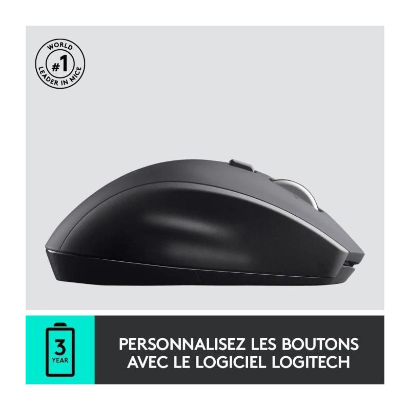 Souris sans fil Logitech M705 Gris - Dimensions compactes