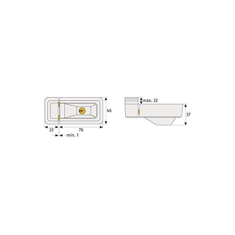 Verrou ABUS 3010 W KD EK - Solution universelle pour fenêtres et portes