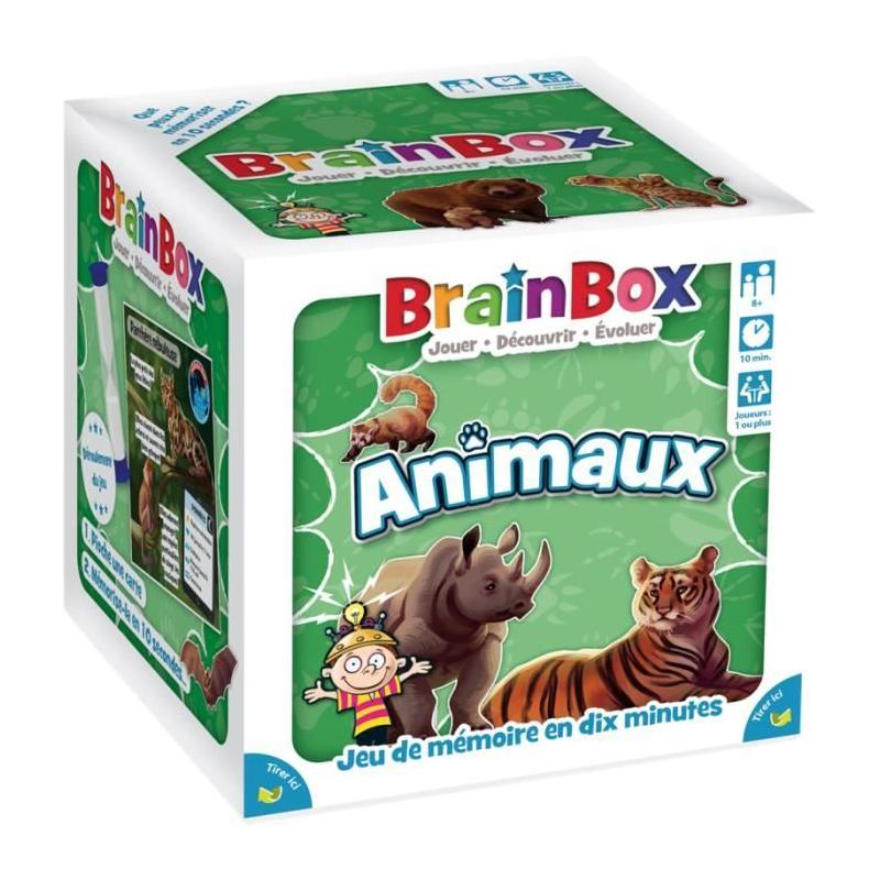 Jeu de société BrainBox Animaux - Jeu d'observation et de mémoire