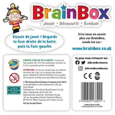 Jeu de société BrainBox Animaux - Jeu d'observation et de mémoire