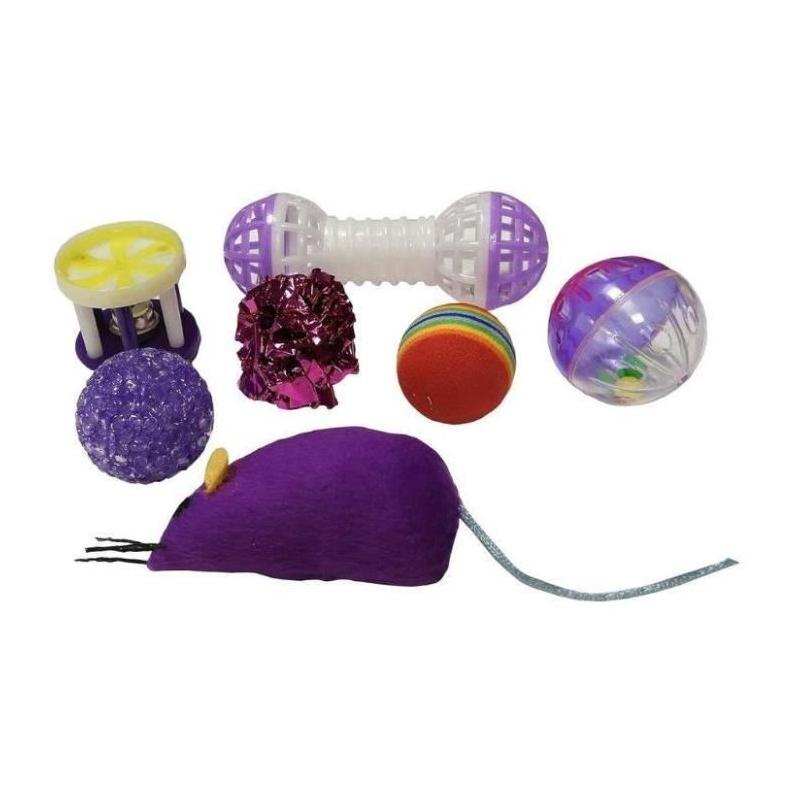 7 jouets pour Chat - AIMÉ, Jouet à Friandise de Taille Compacte
