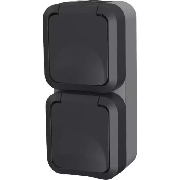 Double prise - QUARX - Aqua Pro - Extérieure, verticale, IP55, 250V, 16A