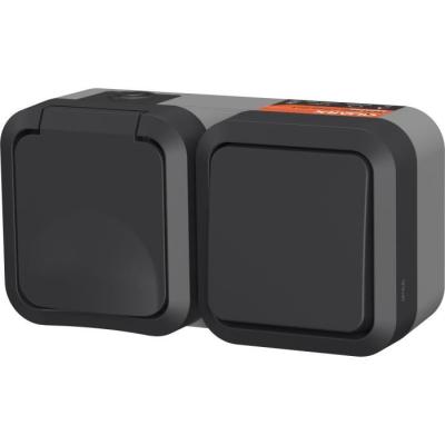 Double prise extérieure verticale IP55 - QUARX Aqua Pro