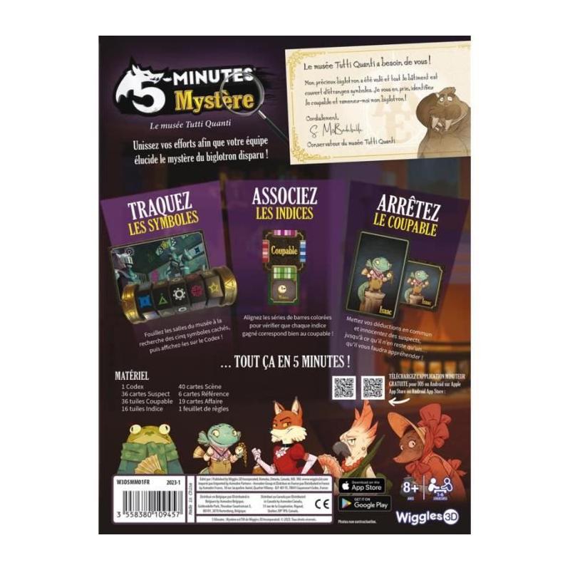 Découvrez Jeux de société WIGGLES 3D - 5 Minutes Mystère!