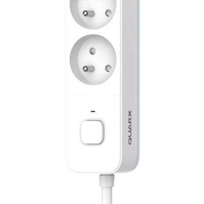 Multiprise QUARX - 4 prises avec interrupteur et câble 3m