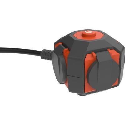 Multiprise Power Globe QUARX - 4 prises avec interrupteur et câble 3m