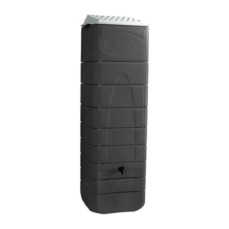 Récupérateur d'eau mural BELLI 650L Anthracite - Économisez l'eau avec style